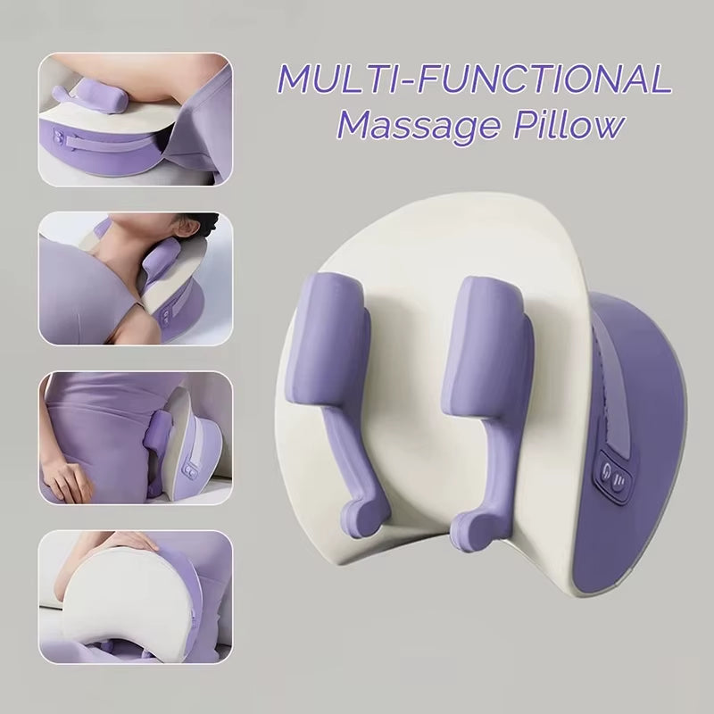 NEW Neck Cervical Massage Pillow Rechargeable 6D Ergonomic Neck and Shoulder Massager Knead Waist Leg Trapezius Massage