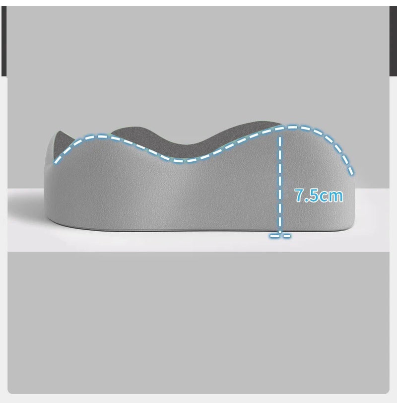 1Pc Ergonomic Memory Foam Seat Cushion - Comfort Support for Office Chair, Home Desk, Car, and Wheelchair - Relieves Pressure