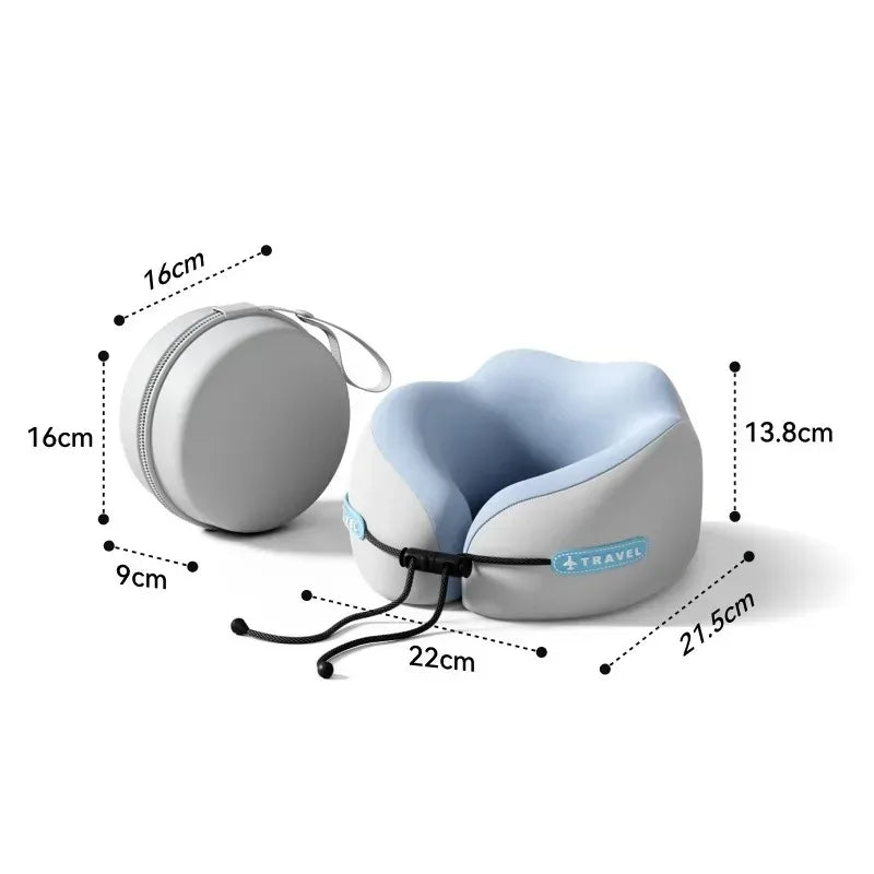 Memory Foam Neck Pillow Travel Pillow Portable U Shape Pillow for Airplane or Office Home Comfort Support