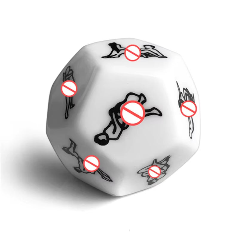 Sex Toys for Couples Women Adult Game Funny Sex Dice 6/12 Sides Romance Love Humour Gambling Erotic Crap Dice Bar Christmas Gift