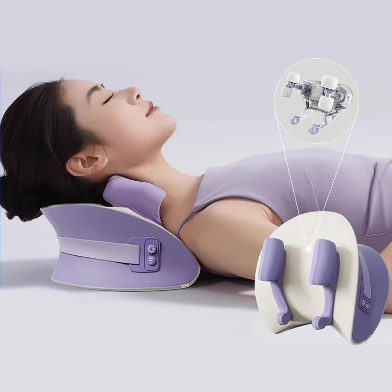 NEW Neck Cervical Massage Pillow Rechargeable 6D Ergonomic Neck and Shoulder Massager Knead Waist Leg Trapezius Massage