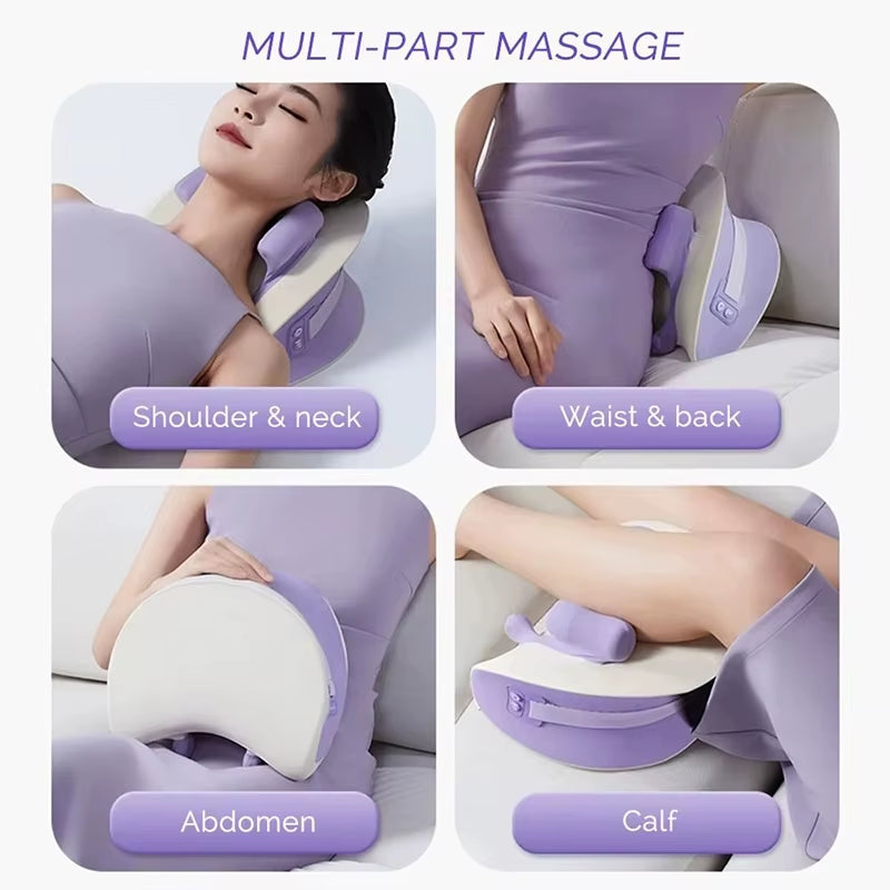 NEW Neck Cervical Massage Pillow Rechargeable 6D Ergonomic Neck and Shoulder Massager Knead Waist Leg Trapezius Massage