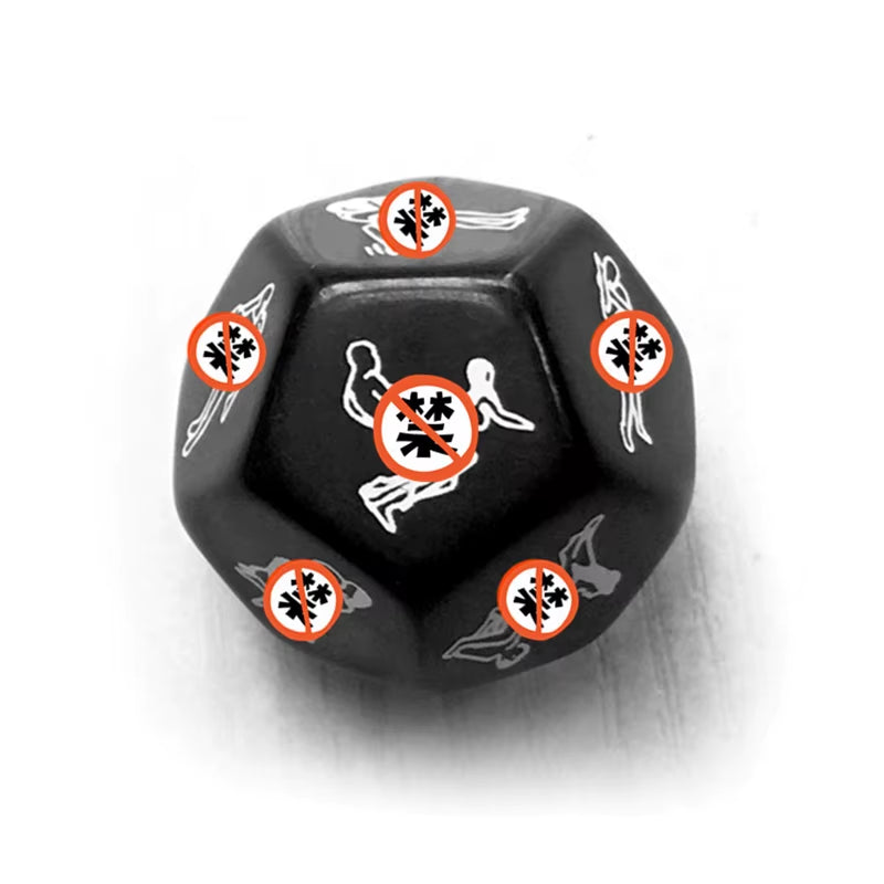 Sex Toys for Couples Women Adult Game Funny Sex Dice 6/12 Sides Romance Love Humour Gambling Erotic Crap Dice Bar Christmas Gift