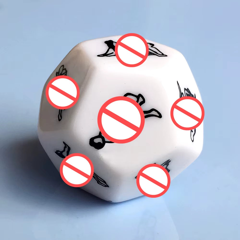 Sex Toys for Couples Women Adult Game Funny Sex Dice 6/12 Sides Romance Love Humour Gambling Erotic Crap Dice Bar Christmas Gift