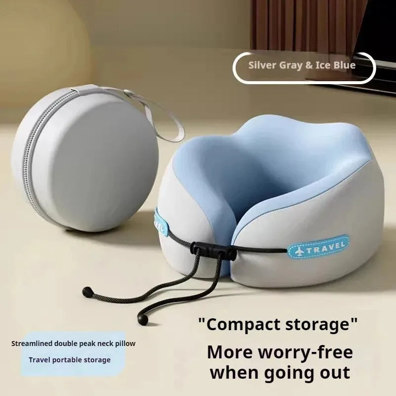 Memory Foam Neck Pillow Travel Pillow Portable U Shape Pillow for Airplane or Office Home Comfort Support
