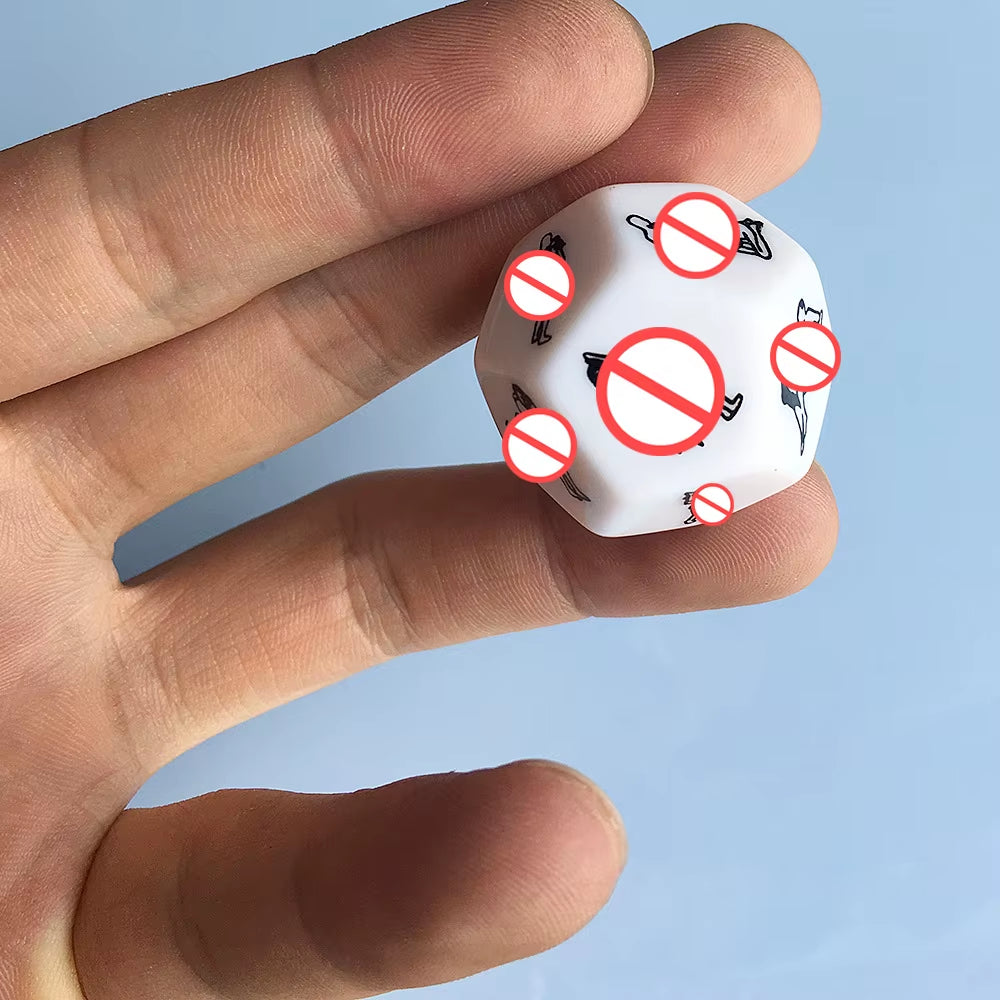 Sex Toys for Couples Women Adult Game Funny Sex Dice 6/12 Sides Romance Love Humour Gambling Erotic Crap Dice Bar Christmas Gift