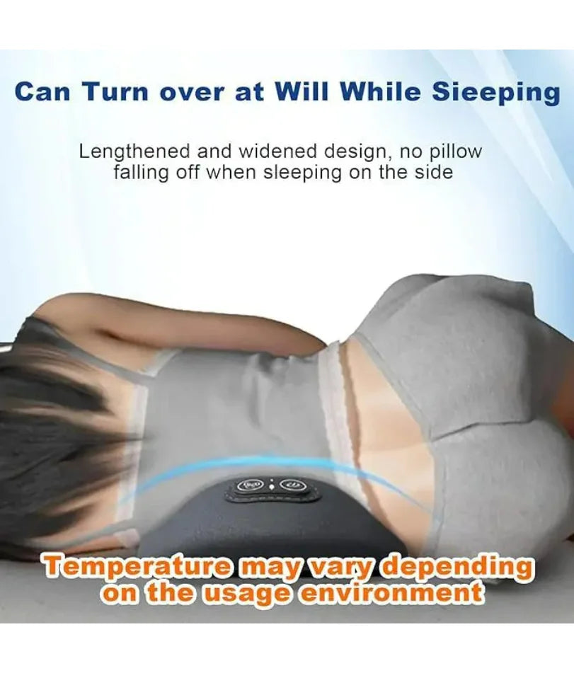 Back Massager with Relief Bed Sleeping Shiatsu Deep Tissue Portable Shoulder Lower Back Pain Relief Waist Massager